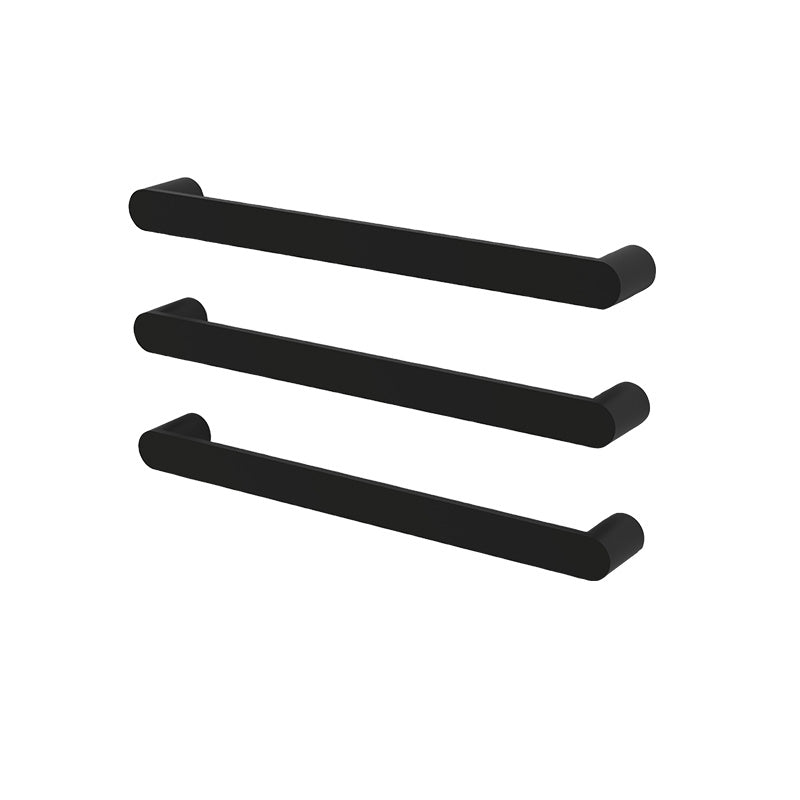 Nora Firenze Heated Towel Rail Single Bar W650×H80×D50mm Matte Black (DLS02-MB-650)