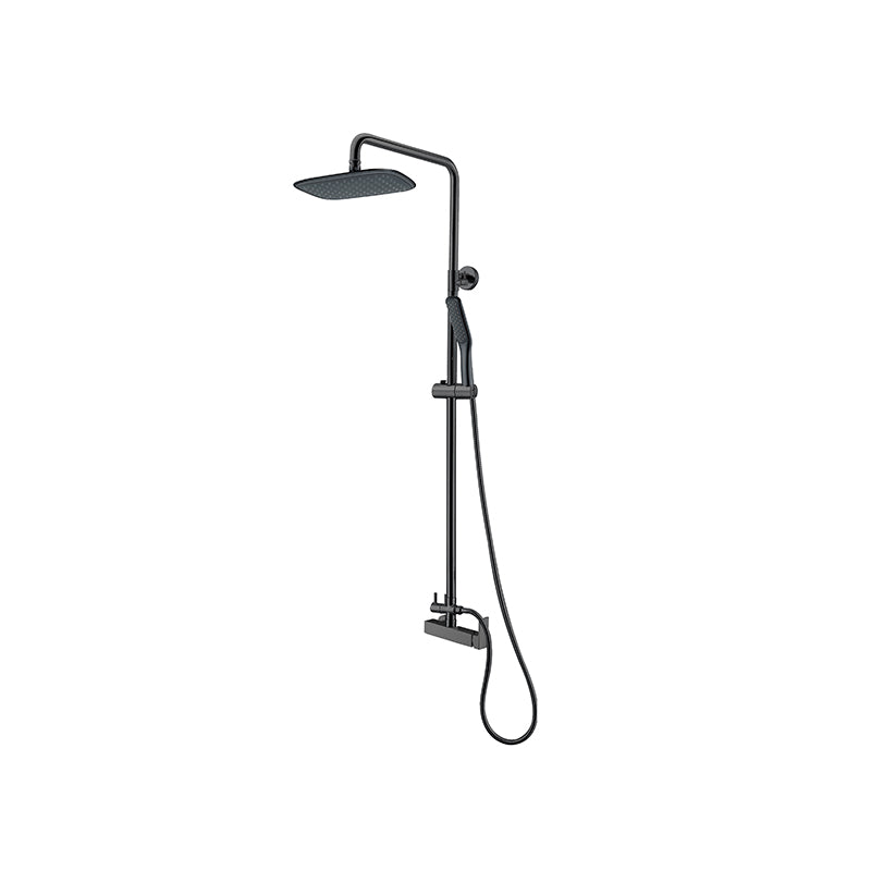 Nora Rain Shower Electro-Plated Black Square (DZ-8927PB)