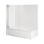 Englefield Premium Bathscreen - White w/Chrome Fittings 900 x 1420mm (A2091A-CP-0)