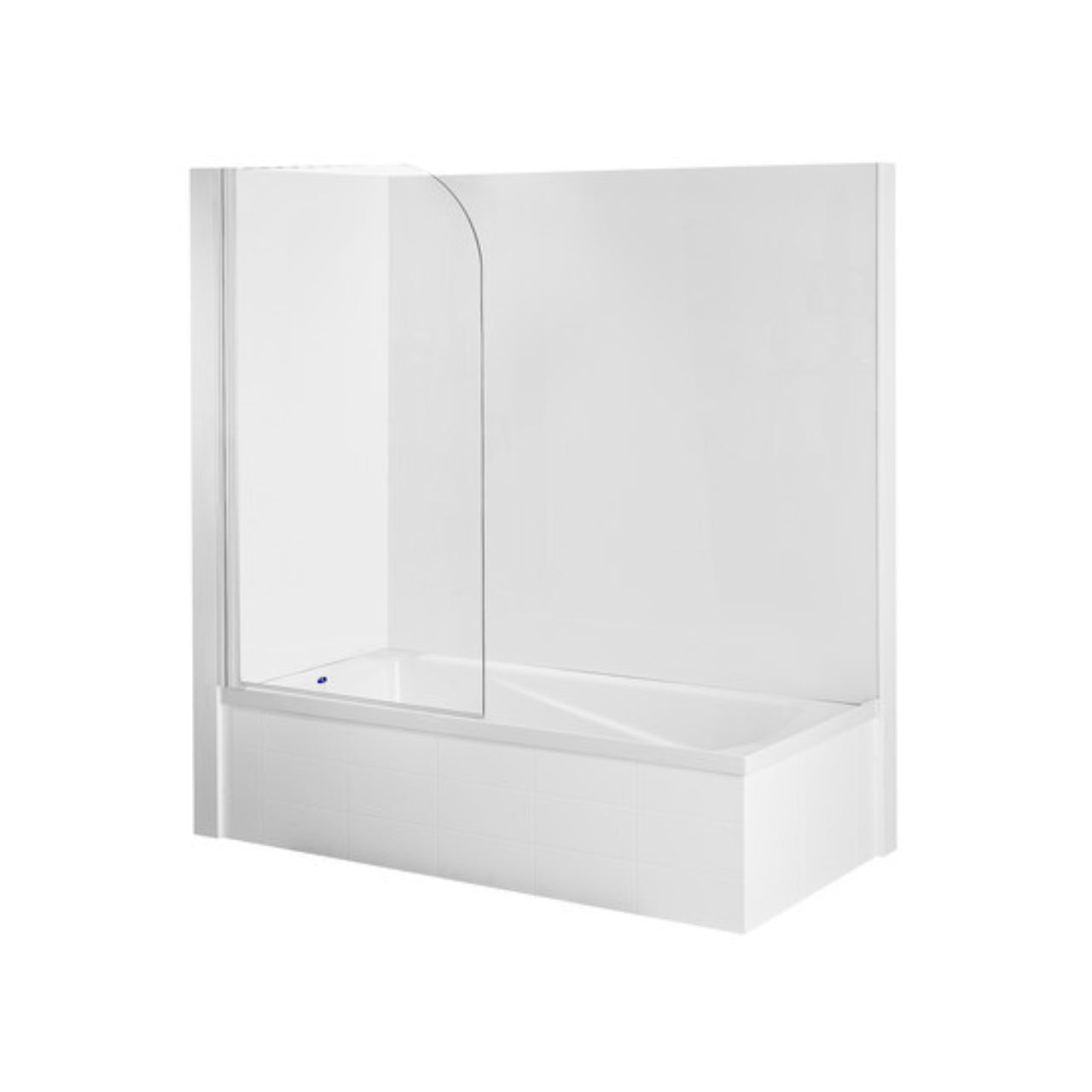 Englefield Shower Over Bath Combo 1520 x 760mm Screen Standard 800mm Flat Wall (45917A-0)