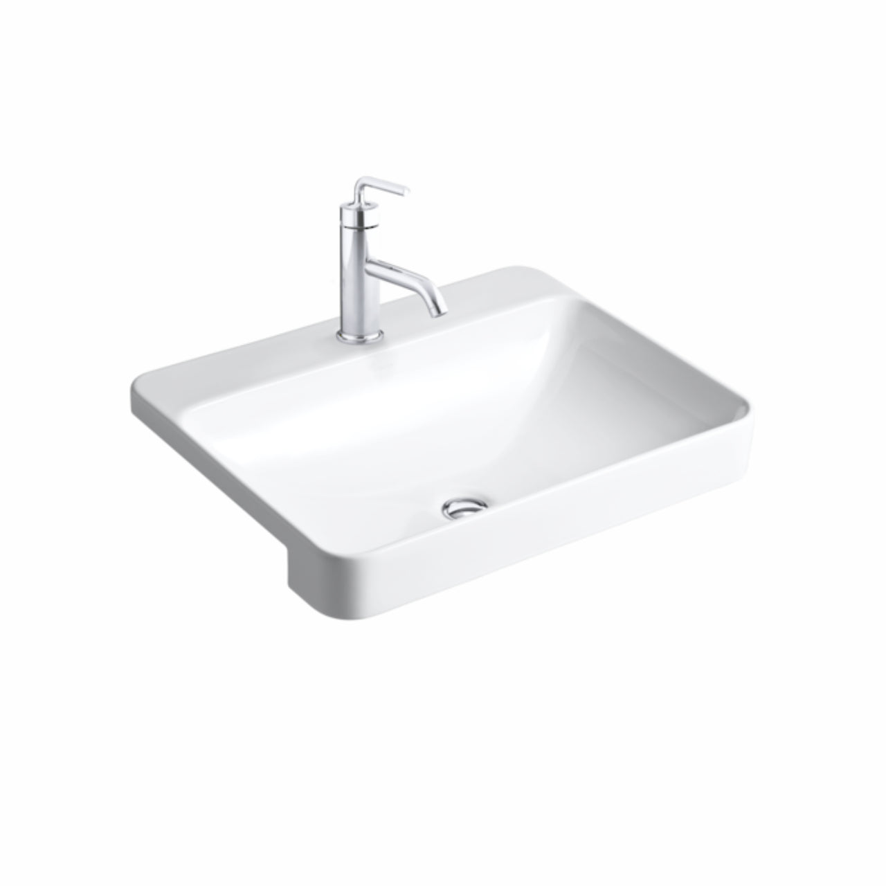 Kohler Forefront Rectangular Semi Recessed Basin (11479T-VC1-0)
