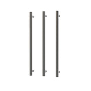 Nora Venezia Heated Towel Rail Single Pole Round H900*D10*∅38mm Brushed Nickel (ICR01-BN-900)