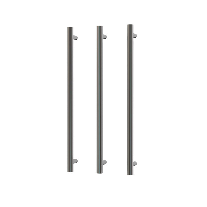 Nora Venezia Heated Towel Rail Single Pole Round H900*D10*∅38mm Brushed Nickel (ICR01-BN-900)