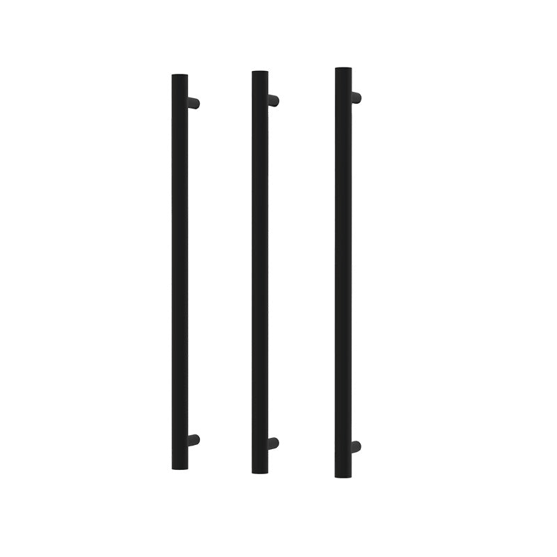 Nora Venezia Heated Towel Rail Single Pole Round H900*D10*∅38mm Matt Black (ICR01-MB-900)