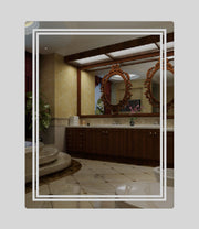 Nora Rectangle LED Mirror with Demister W600*H760*D33mm (JM-6076)