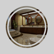 Nora Round LED Frosted Mirror with Demister Φ800*D25mm (JM-Q800)