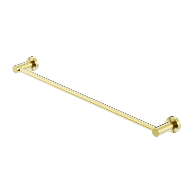 Nero Mecca Single Towel Rail 800mm Brushed Gold (NR1930BG)