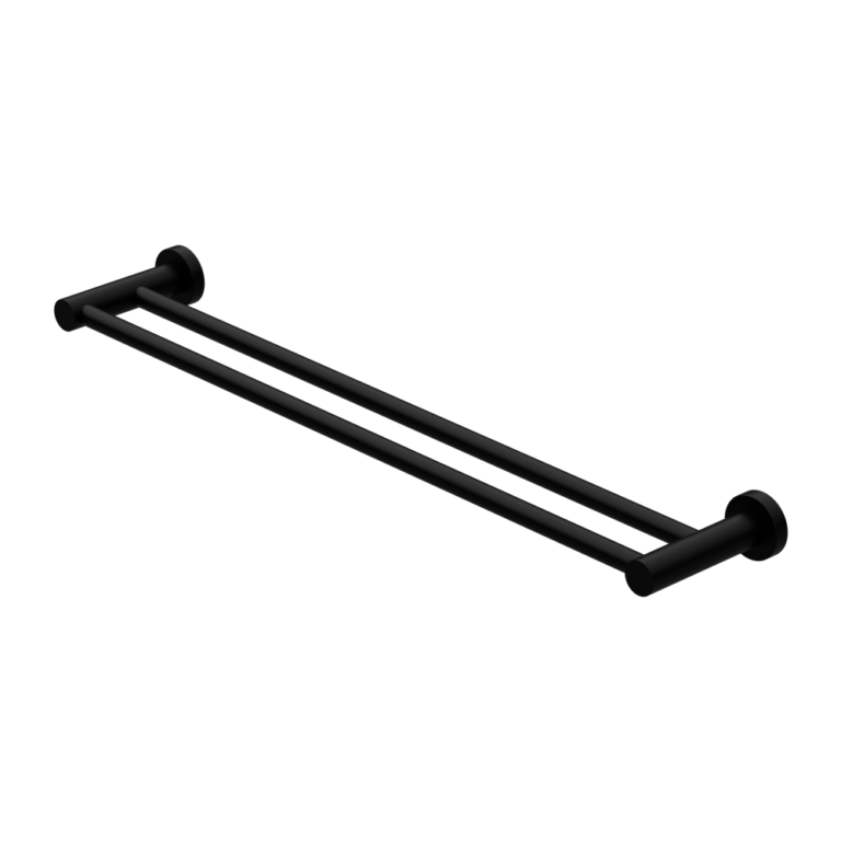 Nero Mecca Double Towel Rail 800mm Matte Black (NR1930DMB)