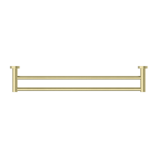 Nero Mecca Double Towel Rail 800mm Brushed Gold (NR1930DBG)