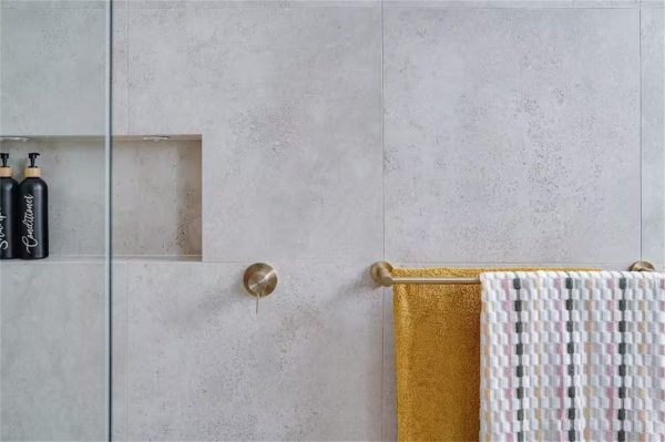 Nero Mecca Double Towel Rail 800mm Brushed Gold (NR1930DBG)