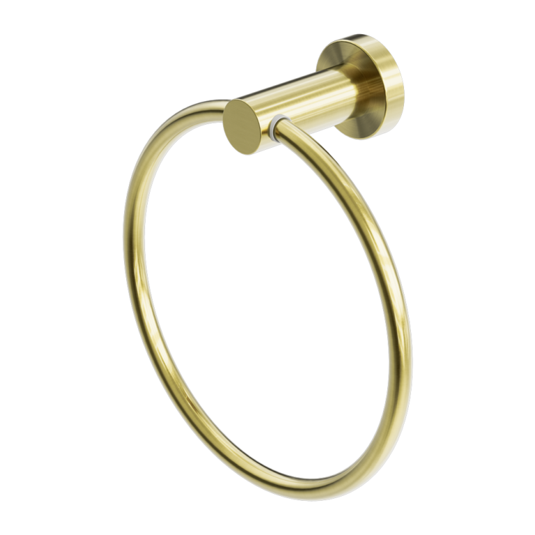 Nero Mecca Hand Towel Ring Brushed Gold (NR1980BG)