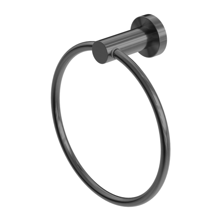 Nero Mecca Hand Towel Ring Gun Metal (NR1980GM)