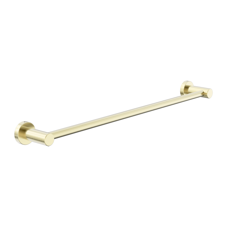 Nero Dolce II Single Towel Rail 800mm Brushed Gold (NR2030BG)
