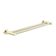 Nero Dolce II Double Towel Rail 600mm Brushed Gold (NR2024DBG)