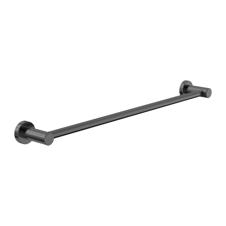 Nero Dolce II Single Towel Rail 800mm Gun Metal (NR2030GM)