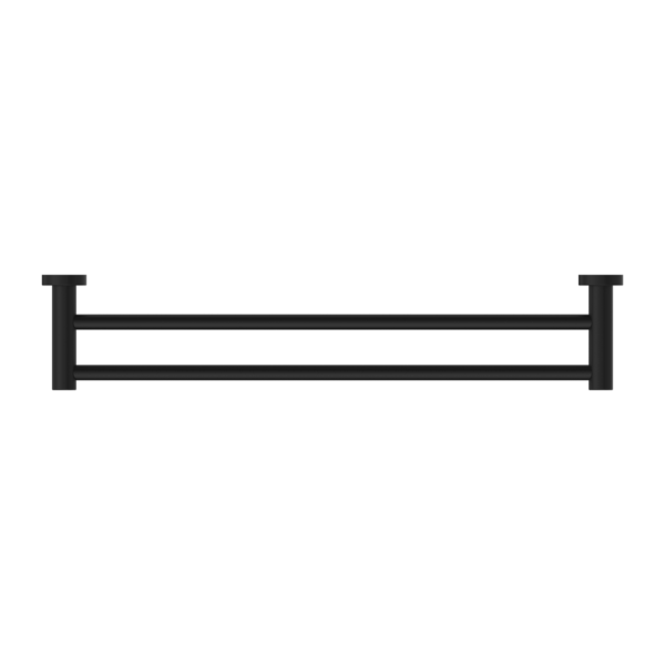 Nero Classic Double Towel Rail 800mm Matte Black (NR2030DMB)