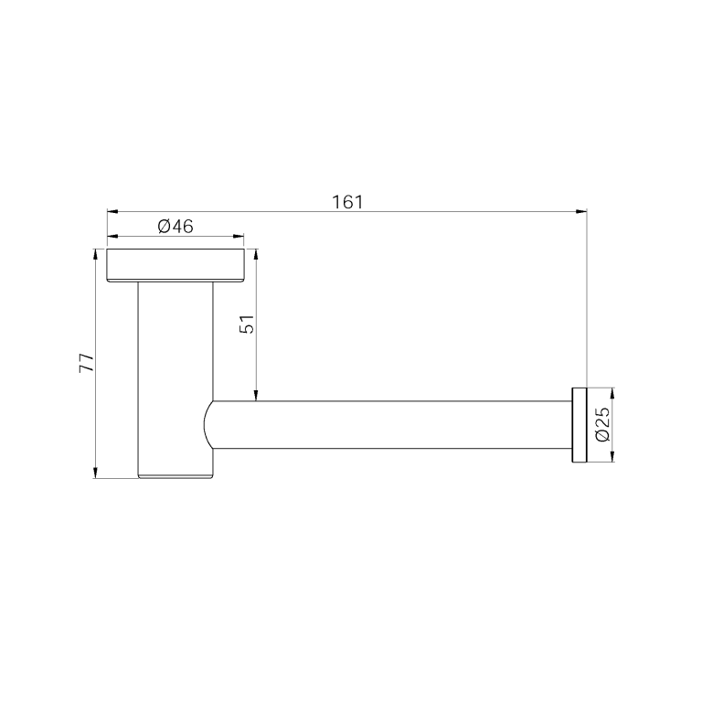 Nero Dolce II Toilet Roll Holder Gun Metal (NR2086GM)