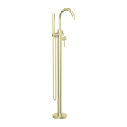 Nero Mecca Round Freestanding Mixer With Hand Shower Brushed Gold (NR210903ABG)
