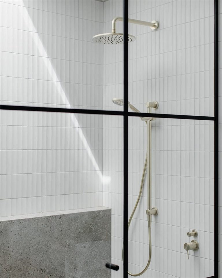 Nero Round Shower Arm 330mm Length Brushed Gold (NR502BG)