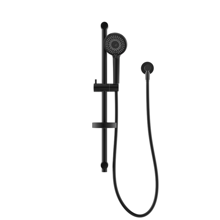 Nero Round Metal Project Rail Shower Matte Black (NR318MB)
