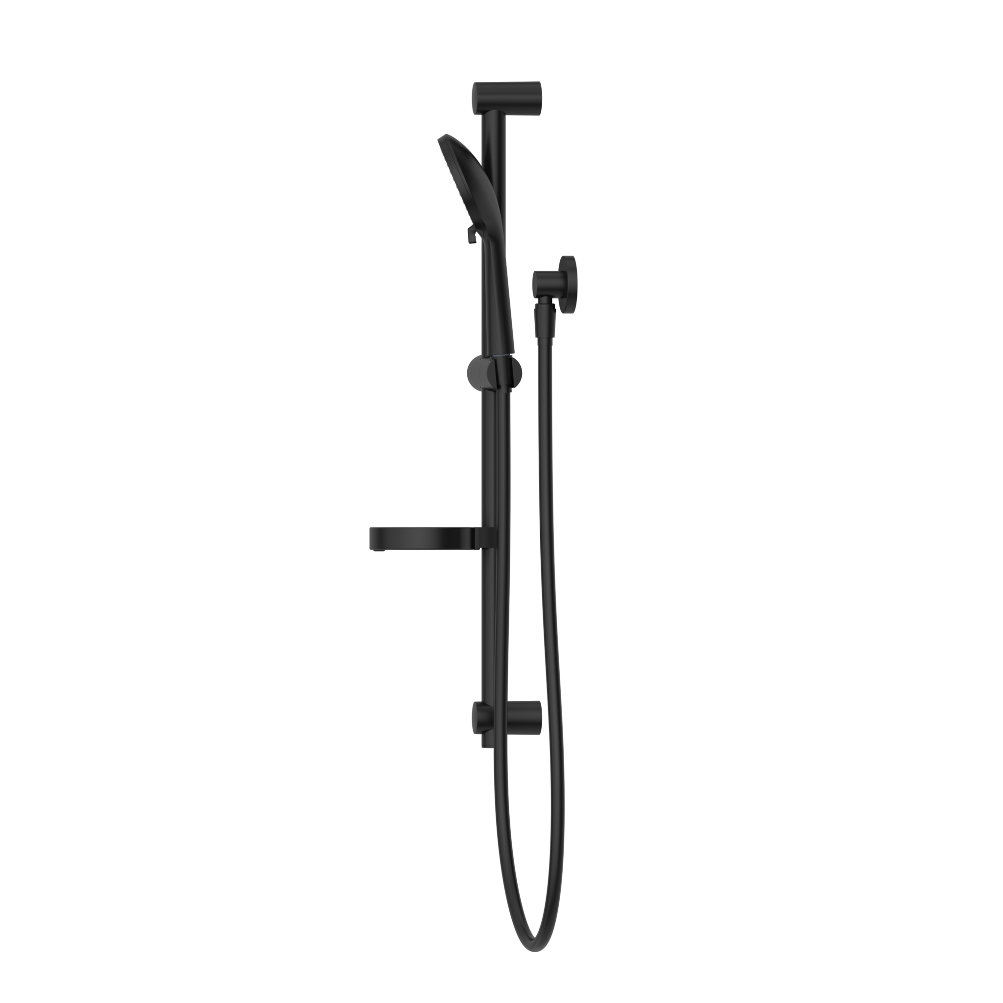 Nero Round Metal Project Rail Shower Matte Black (NR318MB)