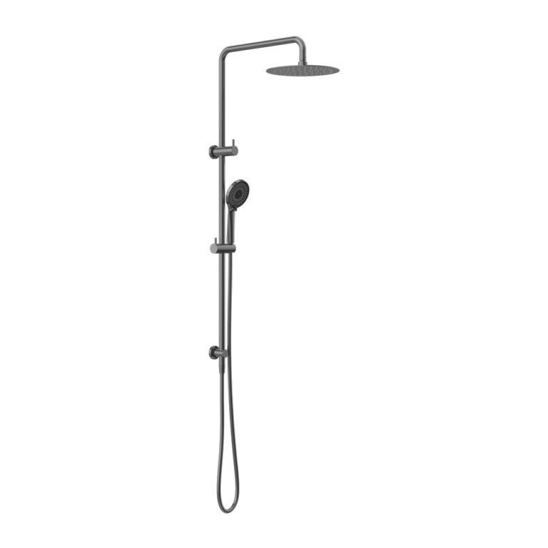 Nero Round Projet Twin Shower Gun Metal (NR232105DGM)
