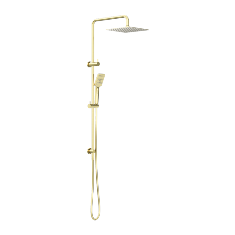 Nero Square Projet Twin Shower Brushed Gold (NR232105EBG)
