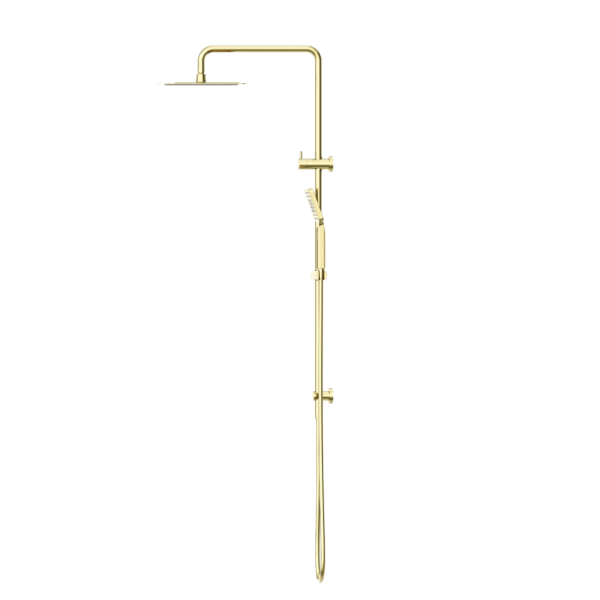 Nero Square Projet Twin Shower Brushed Gold (NR232105EBG)