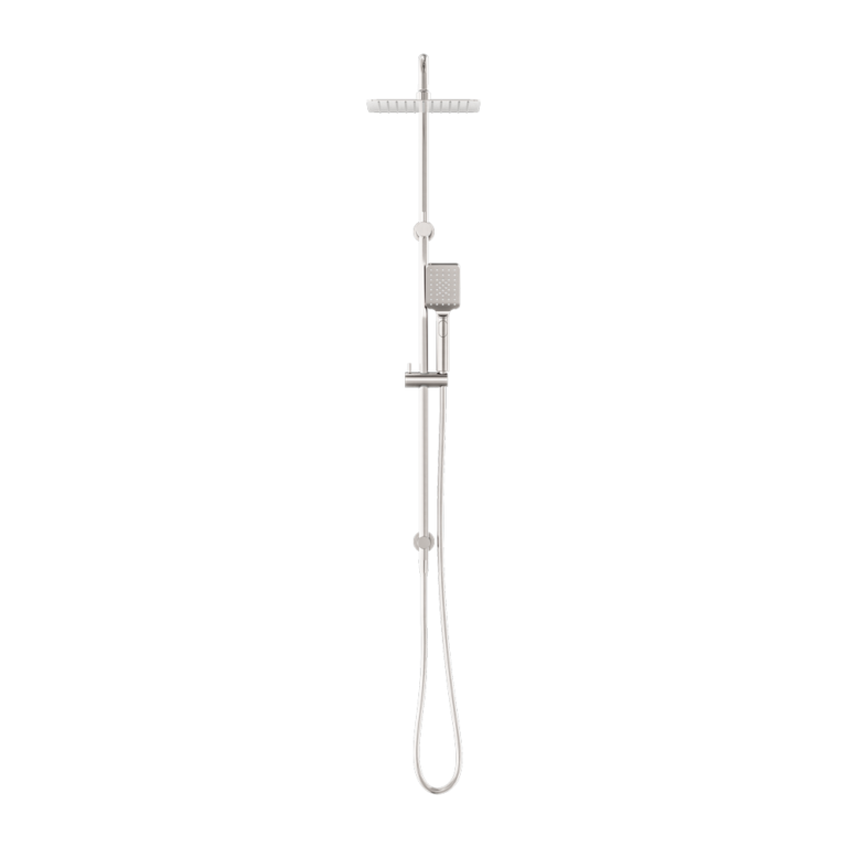 Nero Square Projet Twin Shower Brushed Nickel (NR232105EBN)