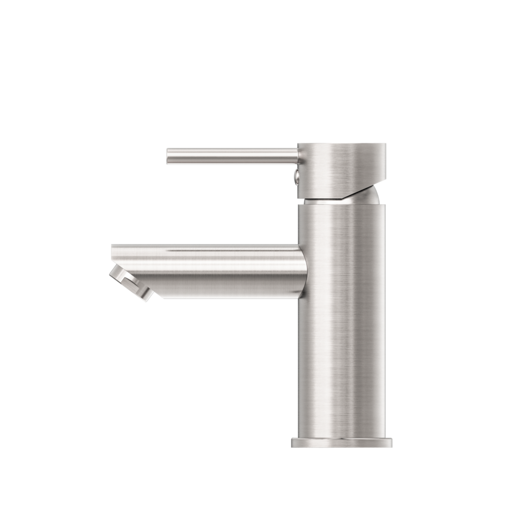 Nero Dolce Basin Mixer Straight Spout Brushed Nickel (NR250802BN)