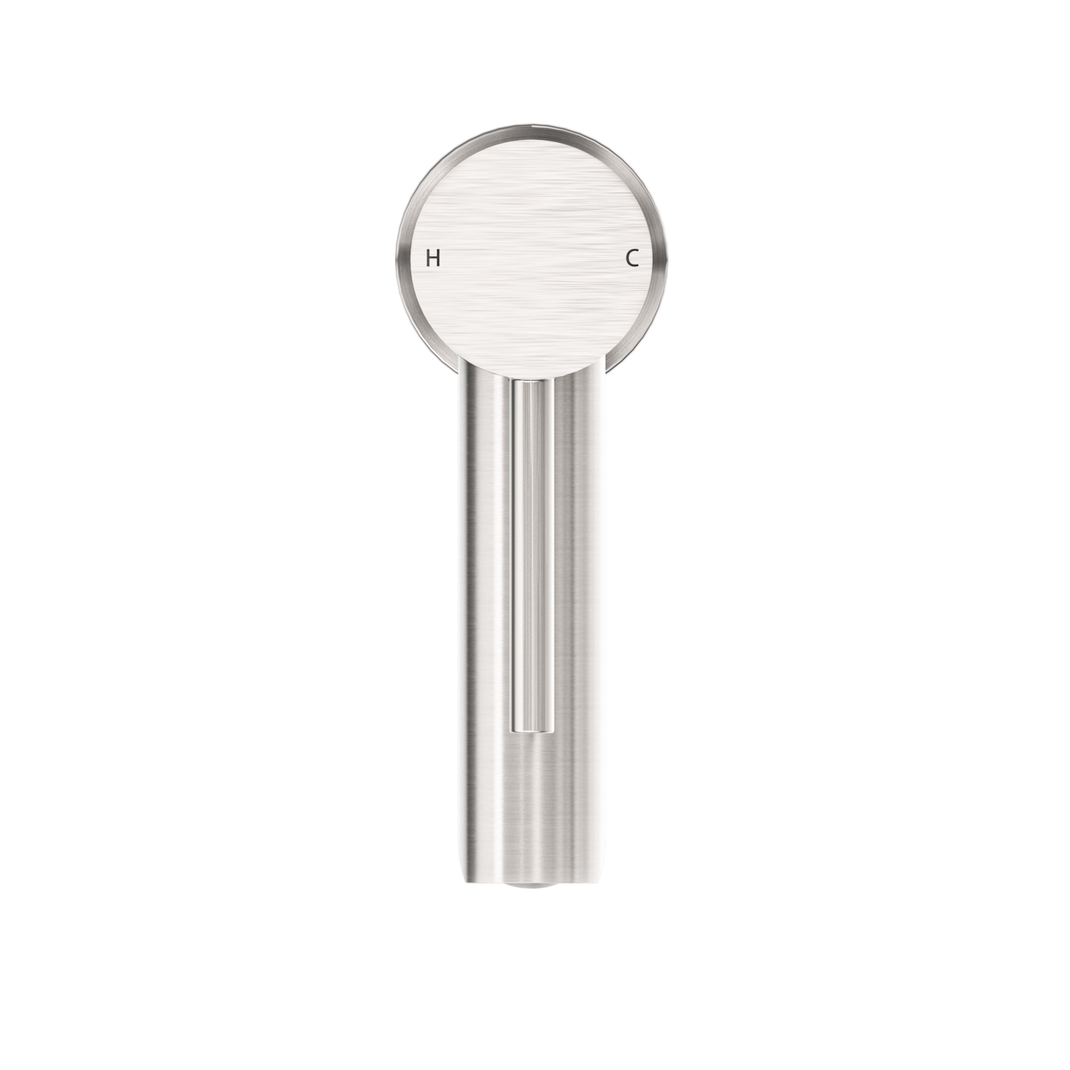 Nero Dolce Basin Mixer Straight Spout Brushed Nickel (NR250802BN)