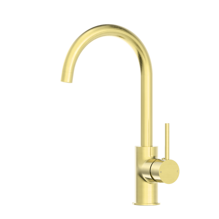 Nero Dolce Kitchen Mixer Gooseneck Brushed Gold (NR250807BG)