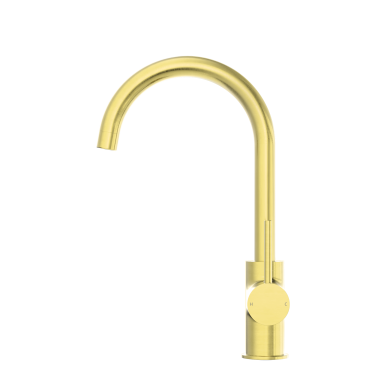 Nero Dolce Kitchen Mixer Gooseneck Brushed Gold (NR250807BG)