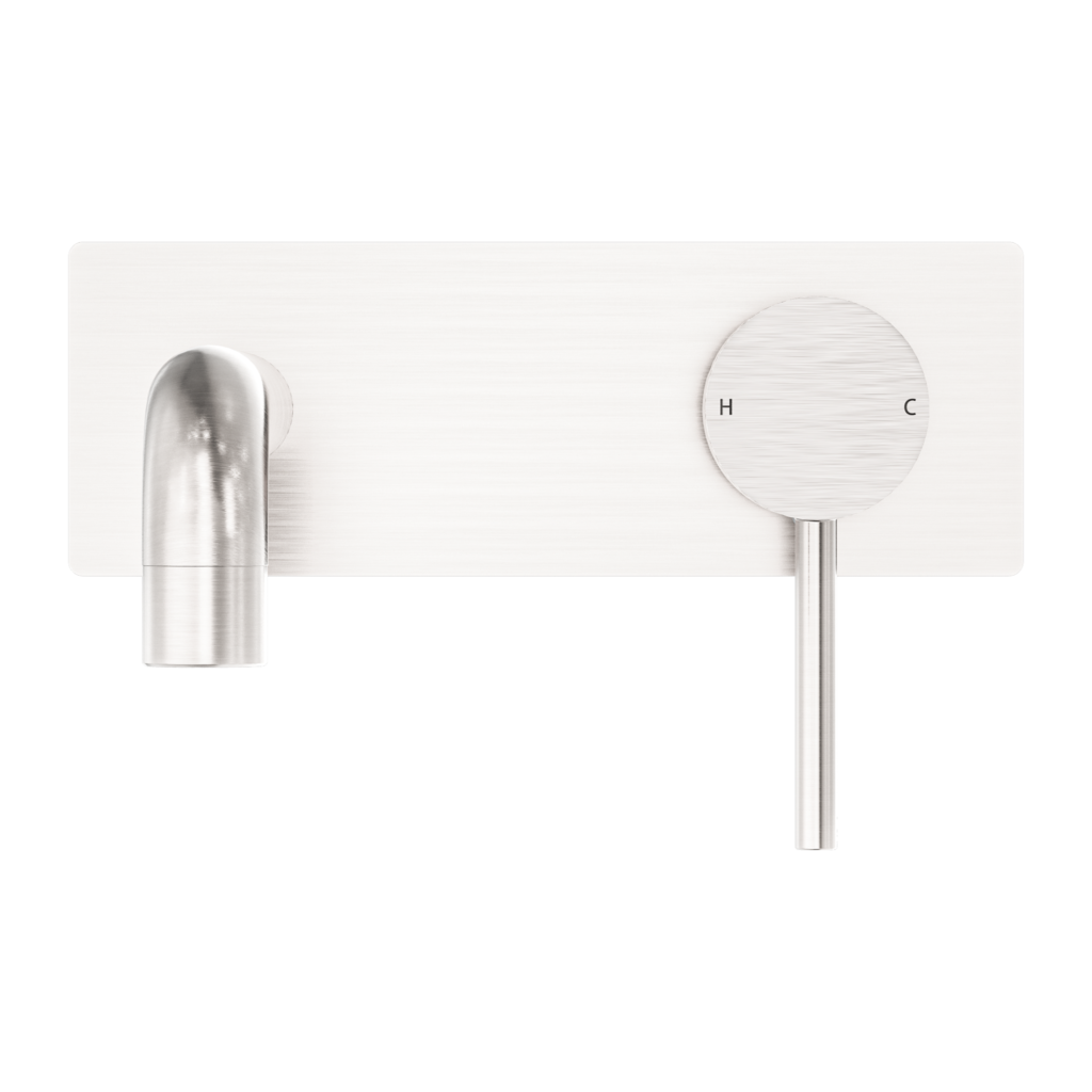 Nero Dolce Wall Basin/Bath Mixer Brushed Nickel (NR250810BBN)