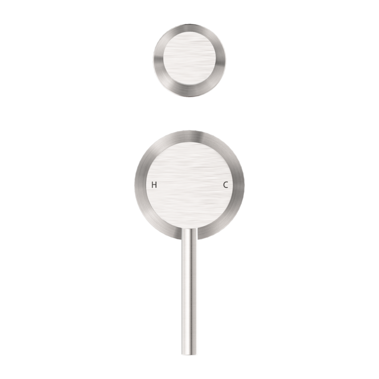 Nero Dolce Shower Mixer With Divertor Separate Back Plate Brushed Nickel (NR250811EBN)