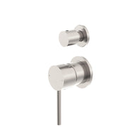 Nero Dolce Shower Mixer With Divertor Separate Back Plate Brushed Nickel (NR250811EBN)