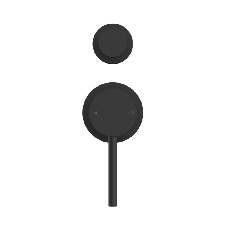 Nero Dolce Shower Mixer With Divertor Separate Back Plate Matte Black (NR250811EMB)