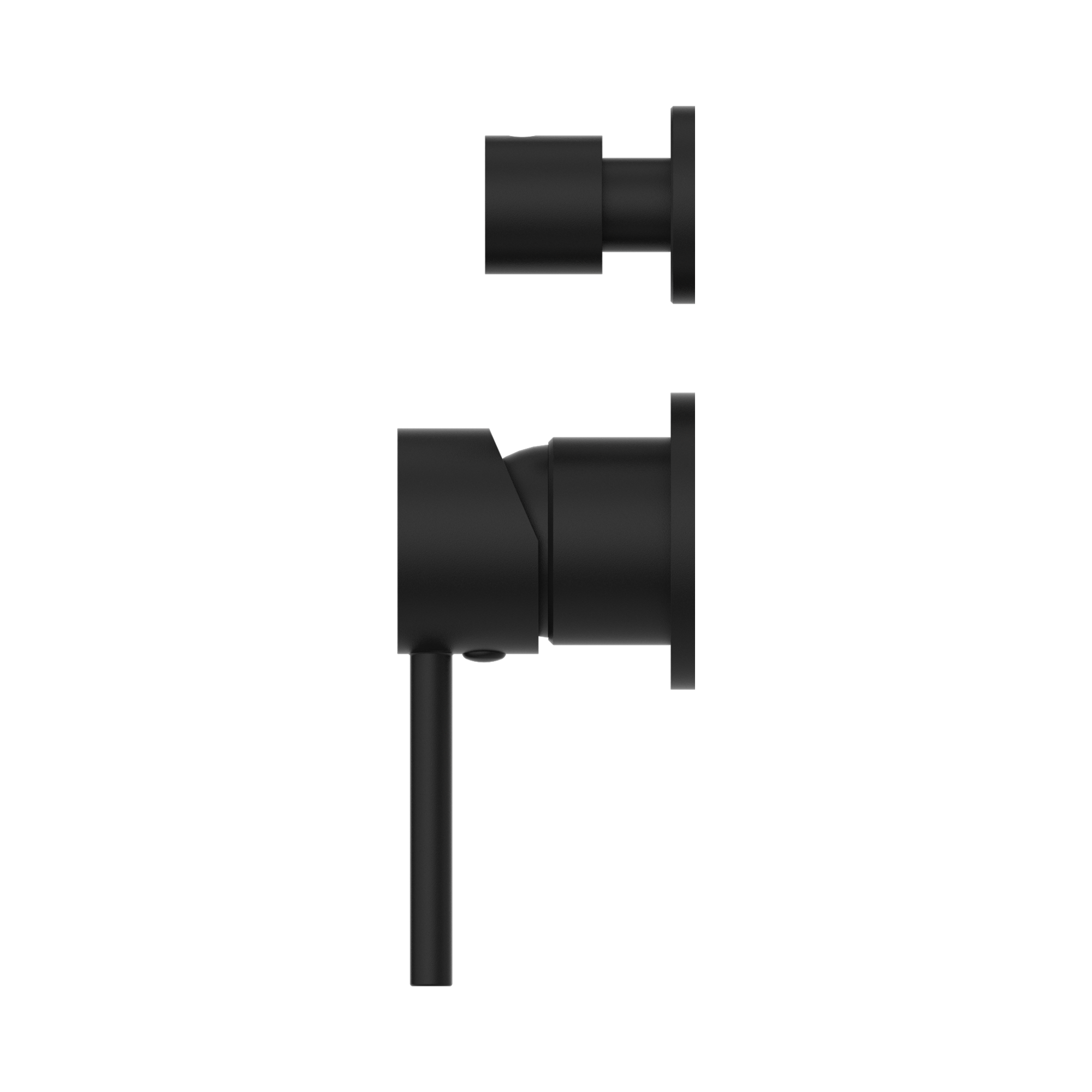 Nero Dolce Shower Mixer With Divertor Separate Back Plate Matte Black (NR250811EMB)