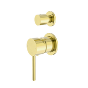 Nero Dolce Shower Mixer With Divertor Separate Back Plate Brushed Gold (NR250811EBG)