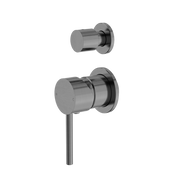 Nero Dolce Shower Mixer With Divertor Separate Back Plate Gun Metal (NR250811EGM)