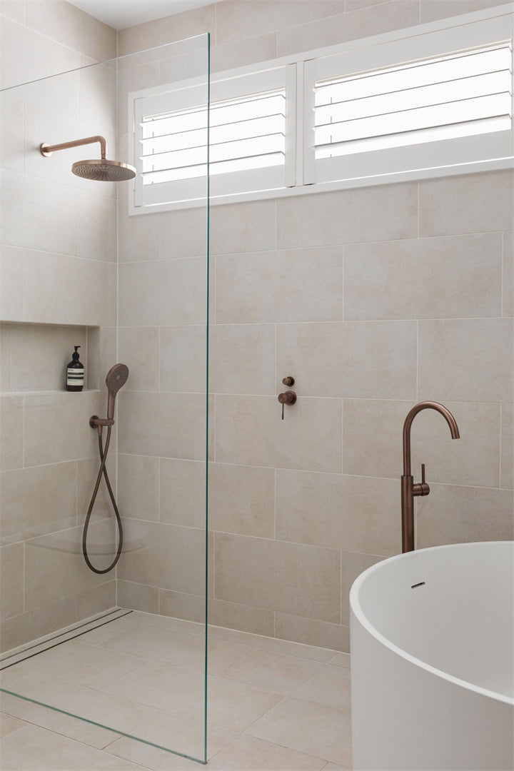 Nero Round Shower Arm 330mm Length Brushed Bronze (NR502BZ)