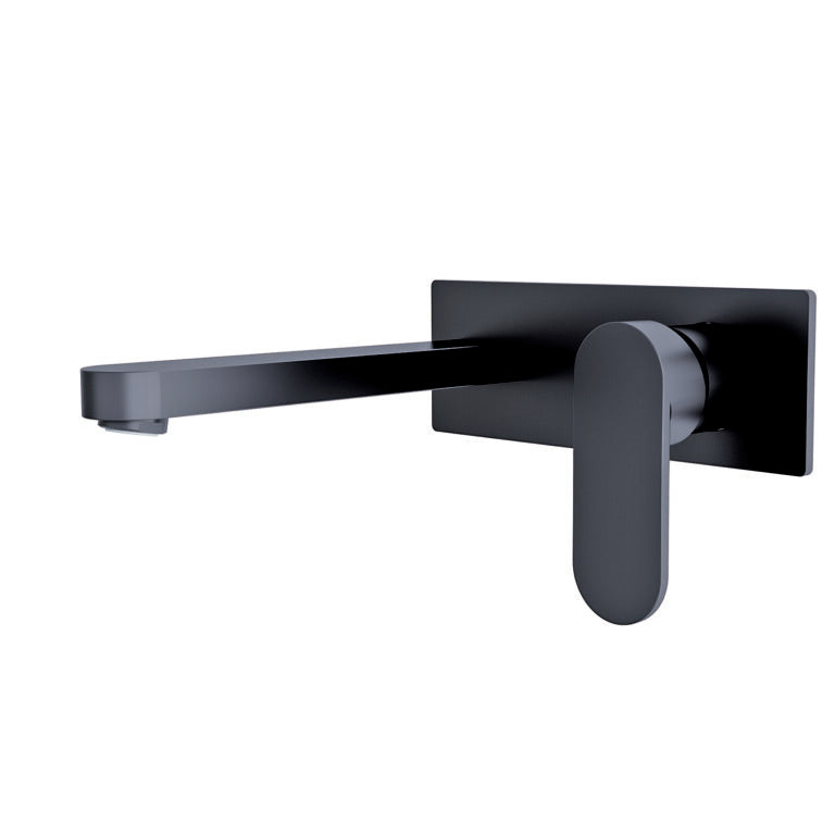 Nero Ecco Wall Basin/Bath Mixer Matte Black (NR301310AMB)