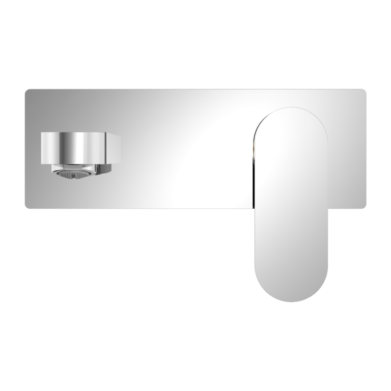 Nero Ecco Wall Basin/Bath Mixer Chrome (NR301310ACH)