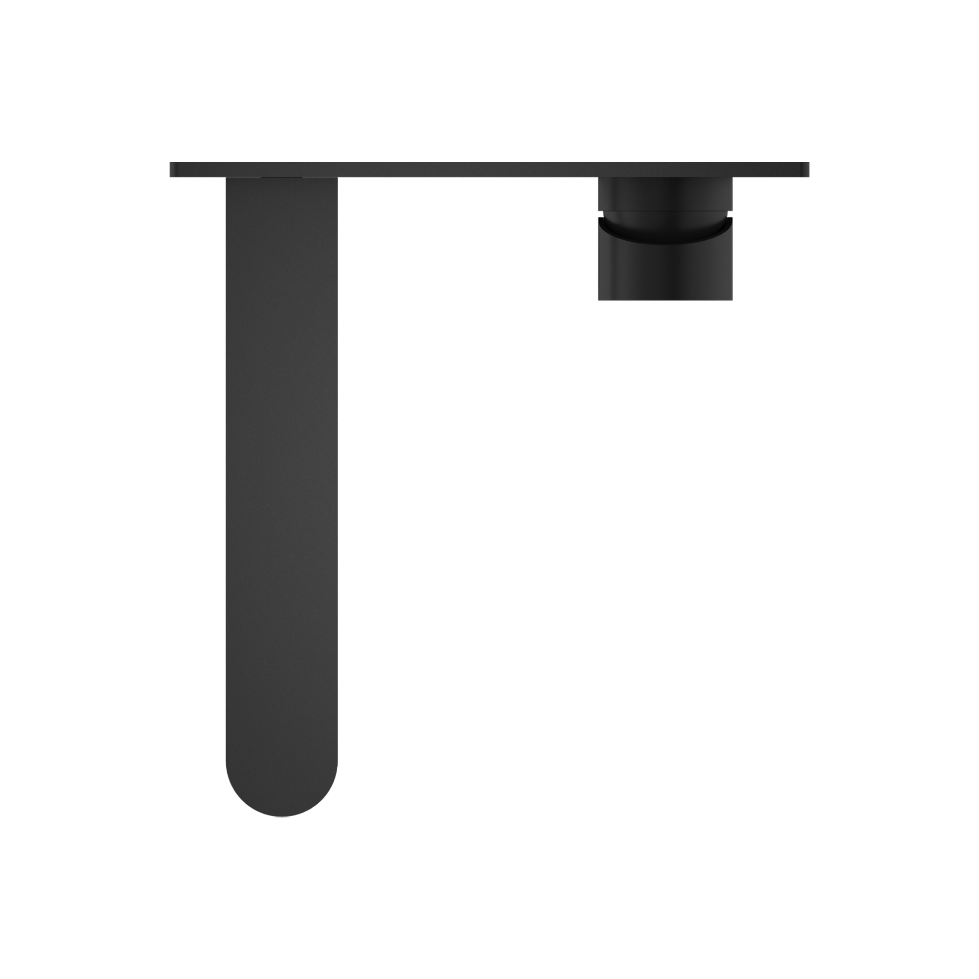 Nero Ecco Wall Basin/Bath Mixer Matte Black (NR301310AMB)