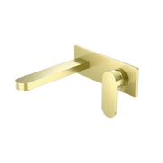 Nero Ecco Wall Basin/Bath Mixer Brushed Gold (NR301310ABG)