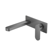 Nero Ecco Wall Basin/Bath Mixer Gun Metal (NR301310AGM)