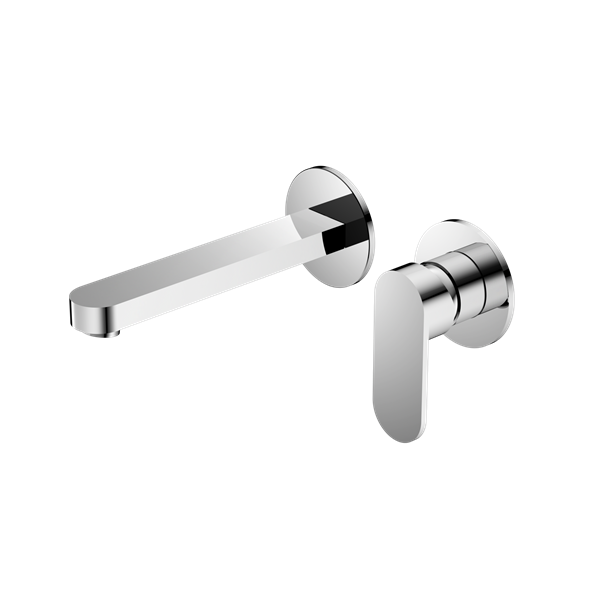 Ecco Wall Basin/Bath Mixer Separate Back Plate Chrome (NR301310BCH)