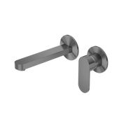 Nero Ecco Wall Basin/Bath Mixer Separate Back Plate Gun Metal (NR301310BGM)