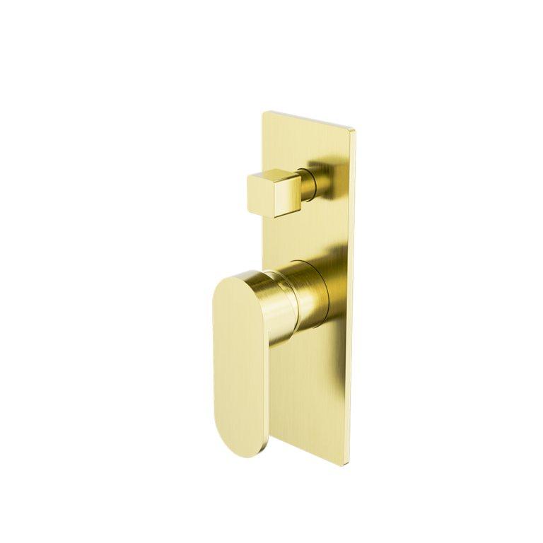 Nero Ecco Shower Mixer With Divertor Brushed Gold (NR301311ABG)