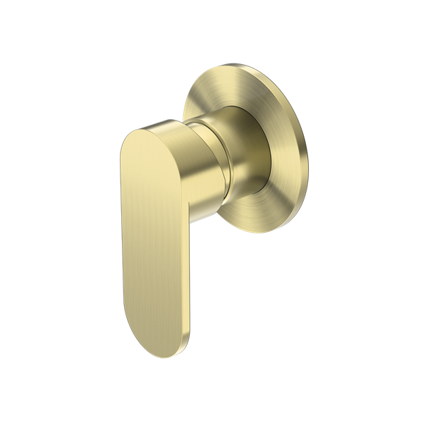 Nero Ecco Shower Mixer 80Mm Round Plate Brushed Gold (NR301311DBG)